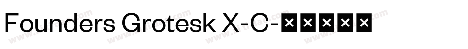 Founders Grotesk X-C字体转换